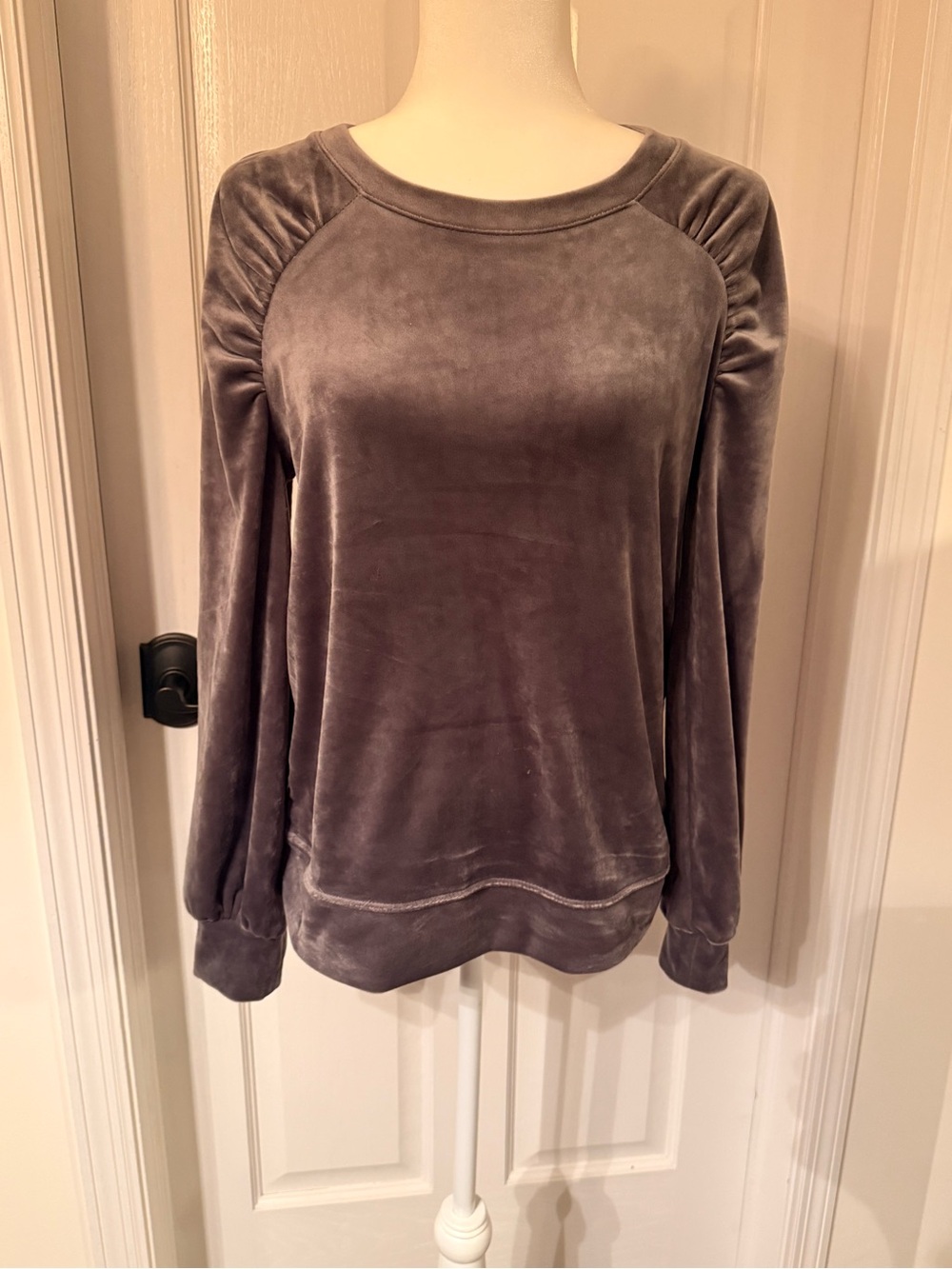 Simply Vera Vera Wang Velvet Pullover-Size Small